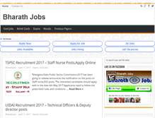 Tablet Screenshot of bharathjobs.in